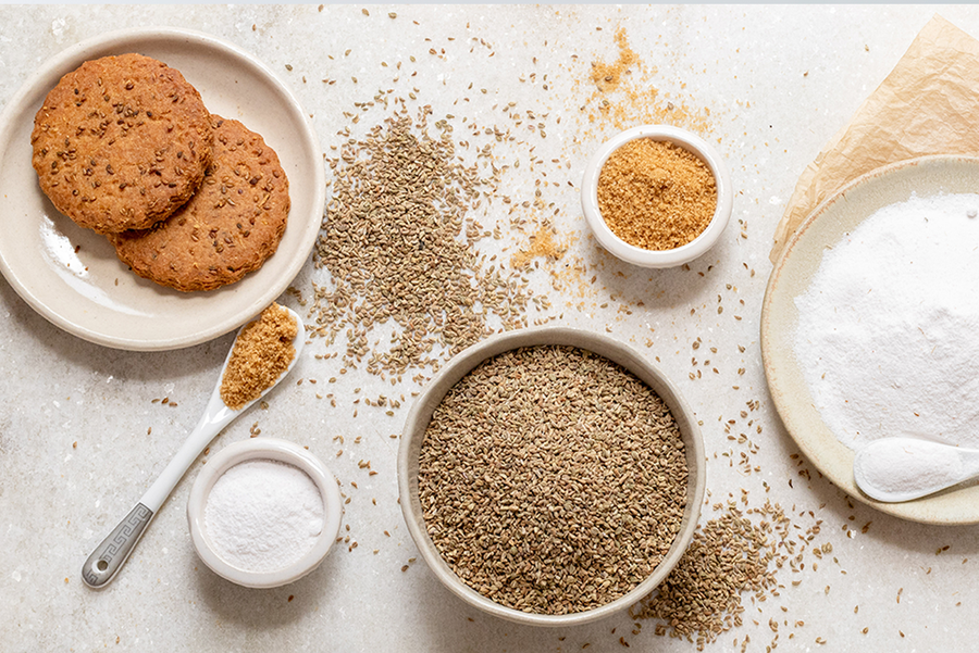 Feel Good, Eat Well: Multigrain Ajwain Cookies by Café Swasthya, a delicious and nutritious snack