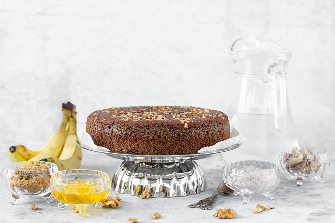 Satisfy Your Cravings the Healthy Way: Café Swasthya's Banana Walnut Cake - A Scrumptious Delight for Your Taste Buds