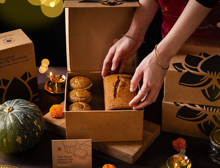 Surprise Your Loved Ones This Diwali with Café Swasthya's Pumpkin Mystery Gift Hamper Box