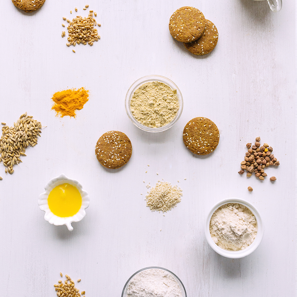 Sesame Barley Cookies