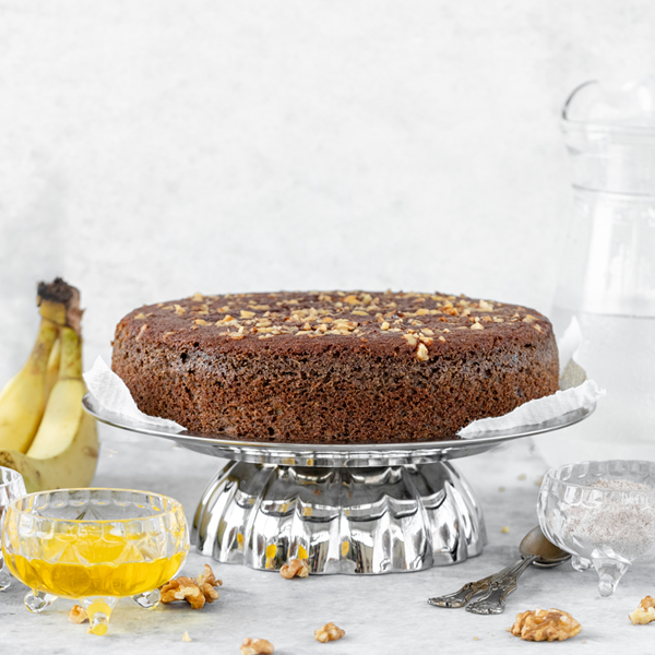 Gluten Free Banana Walnut Cake