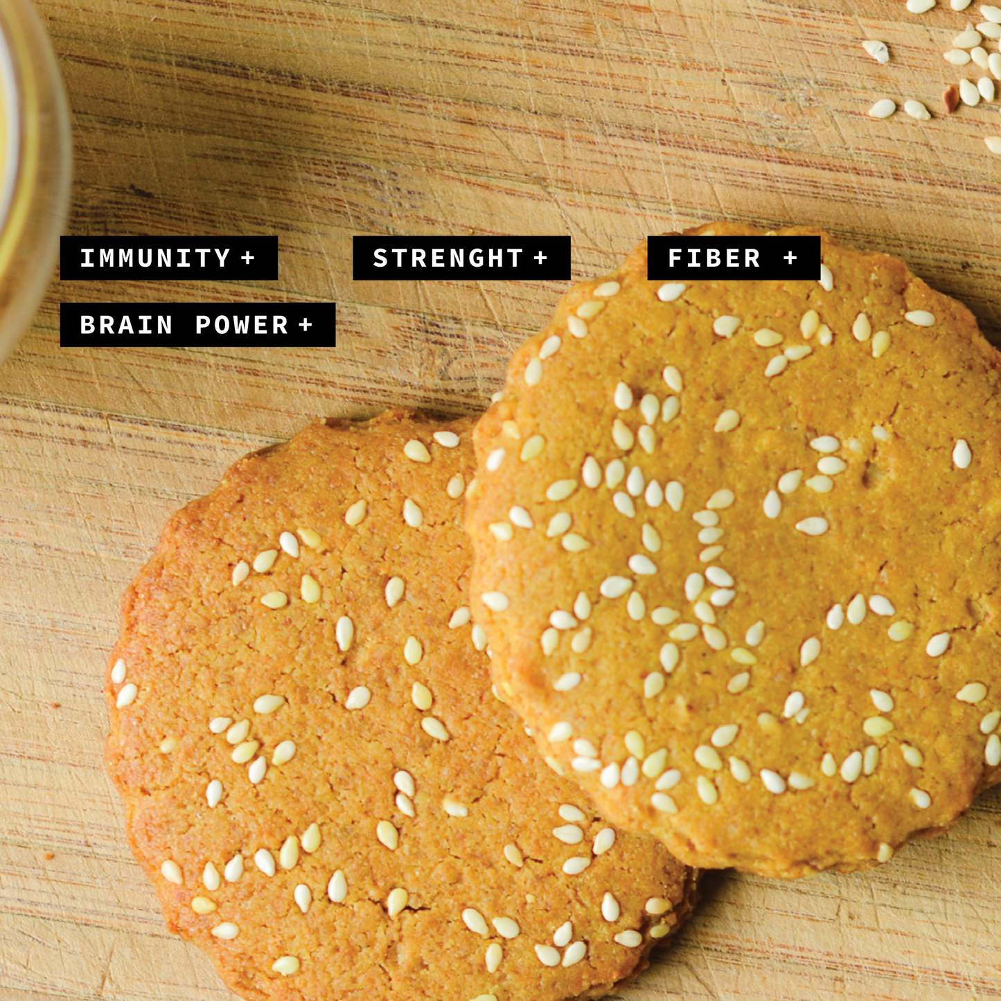 Sesame Barley Cookies